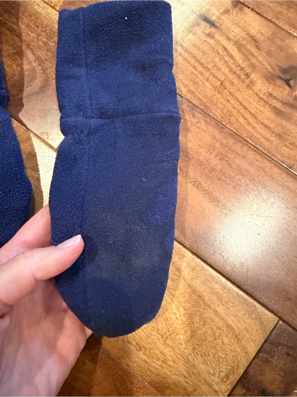 Hanna Andersson Navy Blue Fleece Mittens